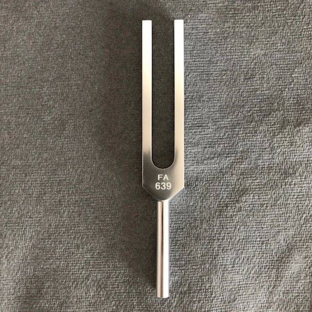 AURA SOUNDS Large Tuning Fork 639 Hz Solfeggio Throat Chakra Sound Healing Relationship