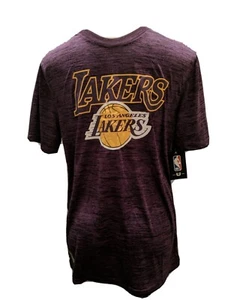 Los Angeles Lakers T-shirt S Purple Tri-Colored Logo NBA  - Picture 1 of 8