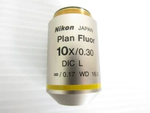 Nikon Objective Plan Fluor 10x/0.30 DIC L ∞/0.17 WD 16.0 - Picture 1 of 7