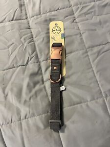 The Bond & Co dog collar Gray with rose gold Clasp Size L/XL Sz LARGE/X-LARGE
