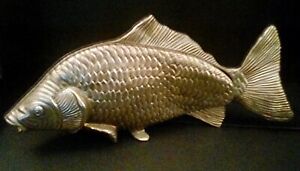 Fish Art designed metal sculpture ornament handmade metal - rare