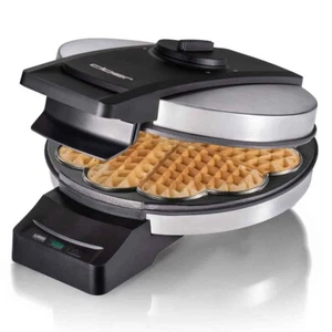 Profi Waffeleisen Cloer Herzform Gastro XXL Waffel Doppelbeschichtung Edelstahl - Bild 1 von 11