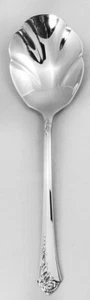 DAMASK ROSE Stainless by Oneida Berry Spoon 8.75" NEW NEVER USED made in USA - Picture 1 of 9