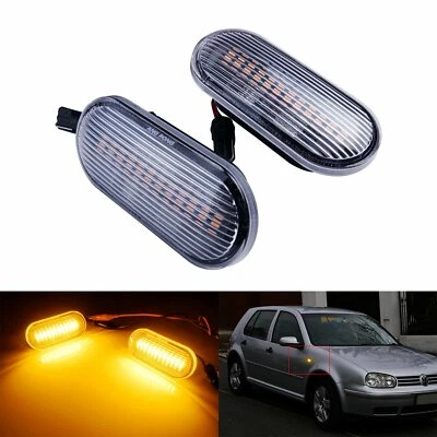 Für VW Bora Jetta Golf Polo SEAT Ibiza 6L Leon LED Seitenblinker Blinker Lampen - Bild 1 von 4