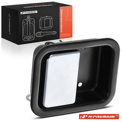 Manija de puerta interior A-Premium negra + cromada lado derecho para Western Star 4700SB Foto 1 de 4