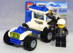 LEGO 30013 Police Buggy Police Quad Cop Complete + Blueprint #2 - Picture 1 of 1