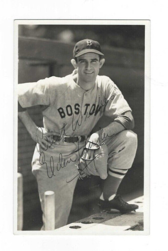 Signed Elden Auker Boston Red Sox 3.5