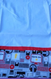 Handmade Pillow Case, White, Gamer, Game on 20x30 New - Picture 1 of 4