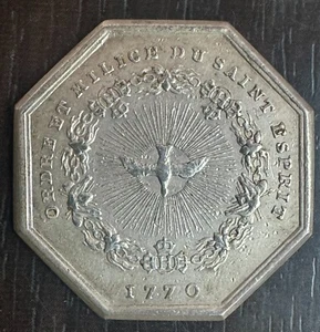 Token - Louis XV 1715-1774 - Order Of The King - Order Of The Holy Spirit 1770 - Picture 1 of 2