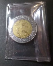 Mexico Coin: 1998 Mexico 5 Dollar Two Metal Coin