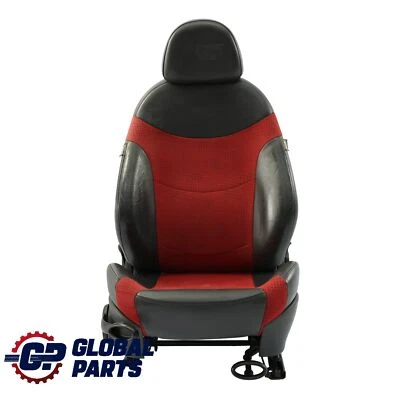 Mini One R50 Asiento Deportivo Delantero Izquierdo Kaleido Cuero Tartán Rojo - Imagen 1 de 4