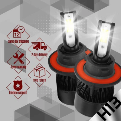 H13 9008 LED Headlight Bulb for Ford F150 2004-2012 Hi/Lo Beam Headlamp Light - Image 1 of 4