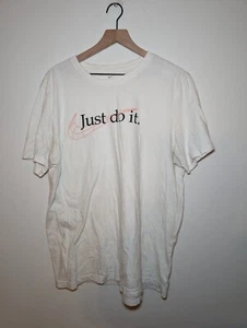 Men's T-shirt Nike Short Sleeve Athletic Red Black Swoosh Graphic Printed XL - Picture 1 of 3