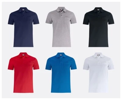 Taglie Forti Uomo Maglia Polo Cotone Con Taschino Manica Corta No Maxfort