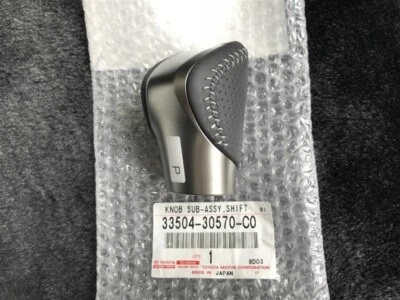 Perilla de cambio de cuero deportiva genuina Toyota GS350 GS450h GS F 33504-30570-C0 OEM JDM Foto 1 de 2