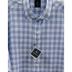 Tailorbyrd Blue Pastel Spring Plaid Short Sleeve Button Down Shirt Mens 2XL - Picture 1 of 7
