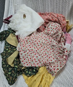 Vintage Girls Clothing Lot Of 11 Handmade Dresses, Blouses- 1950s-1970s + Shawl - Picture 1 of 19