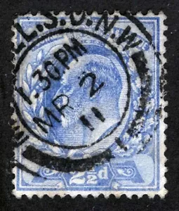 Great Britain Sc 131 Ultramarine 2 1/2p Black CDS Cancel - Picture 1 of 1