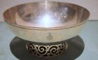 TIFFANY & CO STERLING SILVE GR=1063  MODERNIST FOOTED OPEN-WORK BOWL DIA=9.5" ,