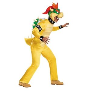 Pre Owned Super Mario Brothers Bowser Deluxe Costume for Male (L/XLSize 42-46)