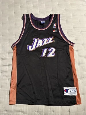 Vintage Champion John Stockton Utah Jazz Jersey Size Youth Large 14-16 - Image 1 of 4