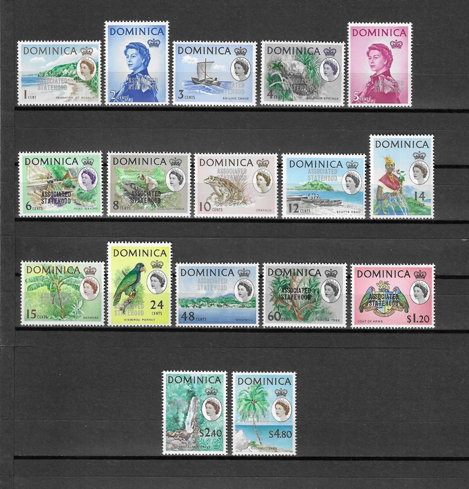 DOMINICA 1968 SG 214/231 MNH - Image 1 of 1