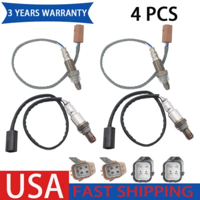 Juego de 4 sensores de oxígeno aguas arriba + aguas abajo para Infiniti Fx50 5,0 L V8 2009-2012 Foto 1 de 4