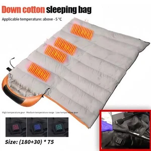 Electric Heated Sleeping Bag Heating Areas Sleeping Bags Outdoor Camping Mat AU - Picture 1 of 15