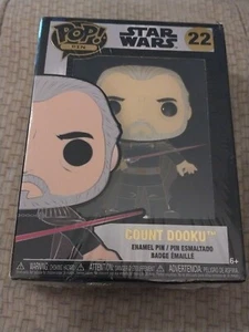 Funko Pop Pin Count Dooku Star Wars #22 NEW - Picture 1 of 5