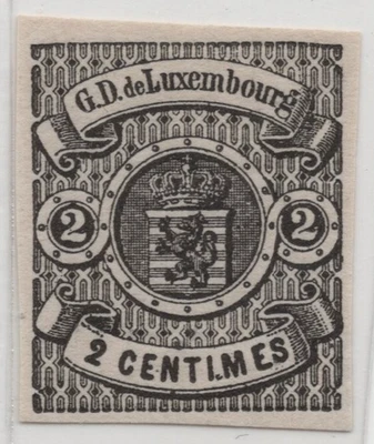 LUXEMBURGO 1860 SCOTT #5 COMO NUEVO NUNCA ARTICULADO 4 MÁRGENES EN MUY BUEN ESTADO Foto 1 de 2