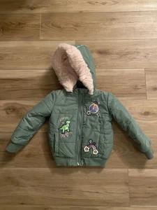Disney Store Toy Story Children's Girl Puffer Jacket - Size 4 - Picture 1 of 10