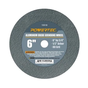Bench Grinder Wheel 6 Inch 80 Grit, Aluminum Oxide Grinding Wheel for Bench P... - Picture 1 of 6