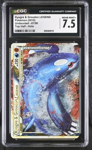 CGC 7.5 Kyogre & Groudon LEGEND 2010 Undaunted Top 87/90 Holo Pokemon Card - Picture 1 of 2
