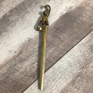 Vintage Brass Monkey Handle Letter Opener - Picture 1 of 7