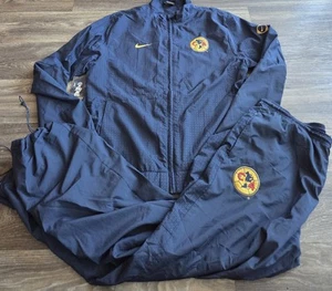 Nike Club America Aguilas Futbol Soccer Tracksuit Jacket Pants Size XL - Picture 1 of 13