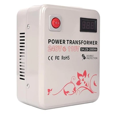 Uyoyous 2000W Voltage Transformer Step Down 220V/110V Converter UK/US