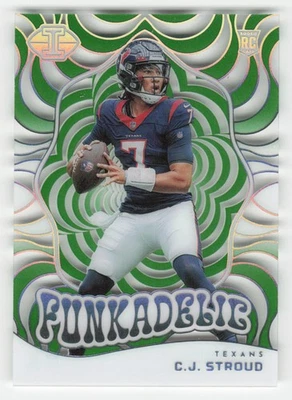 C.J. Stroud 2023 Panini Illusions Funkadelic Emerald RC #14 - Image 1 of 2