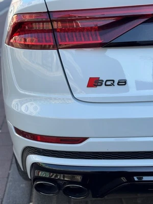 Audi SQ8 Schriftzug Emblem Schwarz Glanz Aufkleber S-line Heckklappe 36 x 145mm - Bild 1 von 2