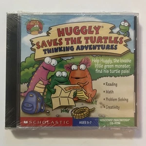 Huggly Saves The Turtles PC Game - Thinking Adventures CD-ROM Scholastic 2000 - Picture 1 of 5