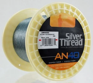 SILVER THREAD AN40 BULK COPOLYMER LINE 3000YD ZAN6S03000 SILVER 6LB BM1450 - Picture 1 of 2
