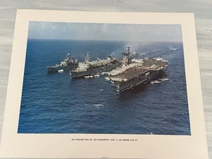 Stampa fotografica USS England DLG-22 US NAVY 20" X 16" USS Sacramento USS Ranger - Foto 1 di 6