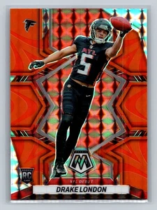 2022 Mosaic Drake London #275 Mosaic Reactive Orange Prizm RC Atlanta Falcons - Bild 1 von 2