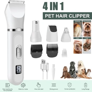Profi Hundeschermaschine Tierhaarschneidemaschine Akku Katze Hund Haartrimmer - Bild 1 von 12