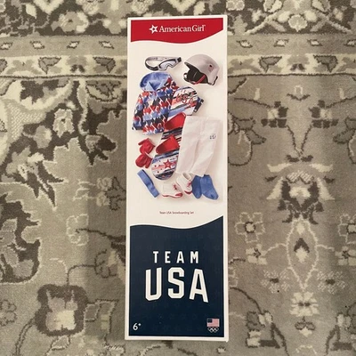 American Girl Team 美国奥运会滑雪板套装全新带盒密封 — 第 1/4 张图片