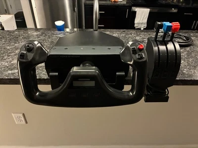 Logitech - Pro Flight Yoke System Gaming Controller for PC - Black - Image 1 of 4
