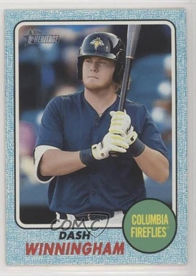 2017 Topps Heritage Minor League Edition Blue /99 Dash Winningham #122 - Image 1 of 2