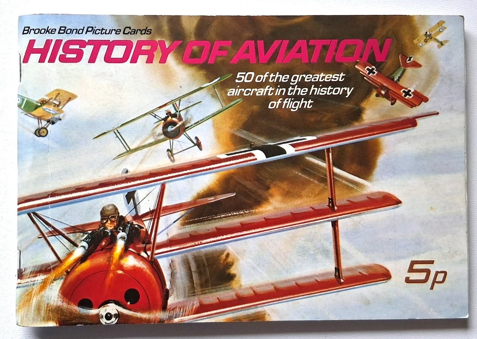 History of Aviation Tea Cards Brooke Bond Original Album Full Set cards 1972 - Image 1 of 2