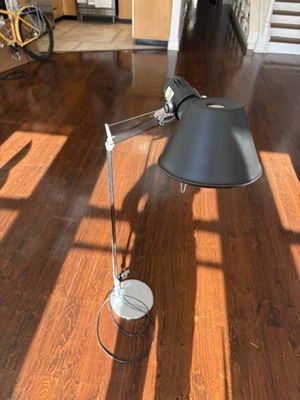 Artemide Tolomeo Reading Floor Lamp In Black - Image 1 of 4