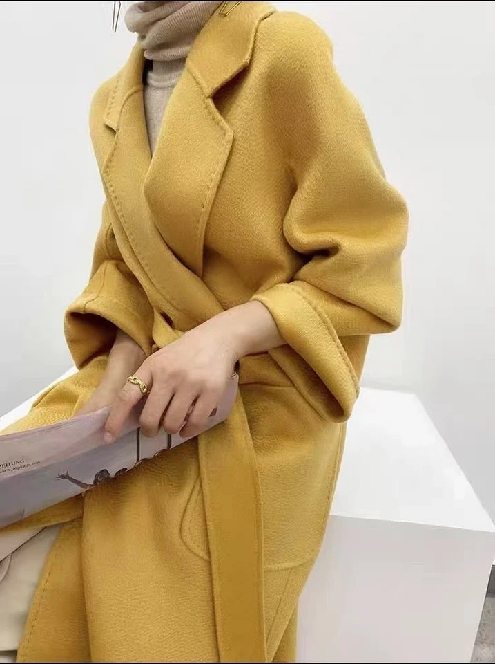 Abrigo de lana de agua de cachemir de doble cara Max Mara para mujer Foto 1 de 4