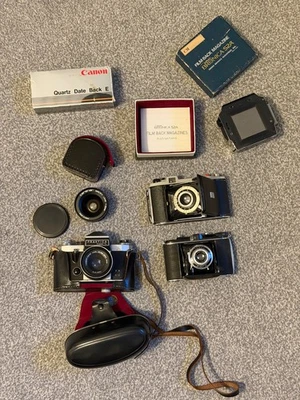 Antique Kodac, Agfa & Practica retro camera collection - Image 1 of 4